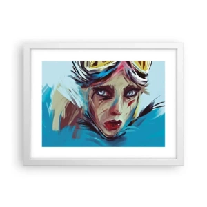 Poster in einem weißen Rahmen - Strassenkämpferin - 40x30 cm