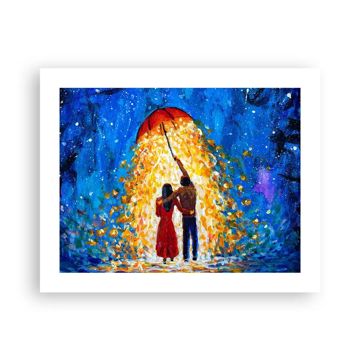 Poster - Zauber eines Regenabends? - 50x40 cm
