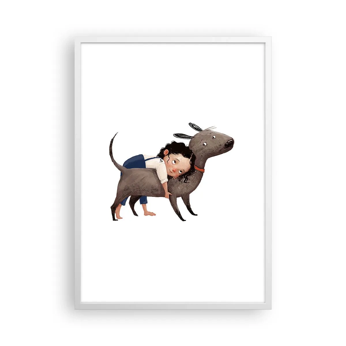 Poster in einem weißen Rahmen - Beste Freunde - 50x70 cm