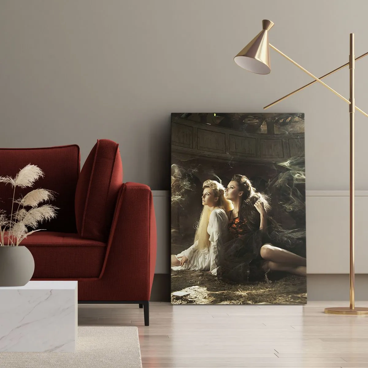 Bild auf Leinwand - Leinwandbild - Und es gab Poesie - 55x100 cm