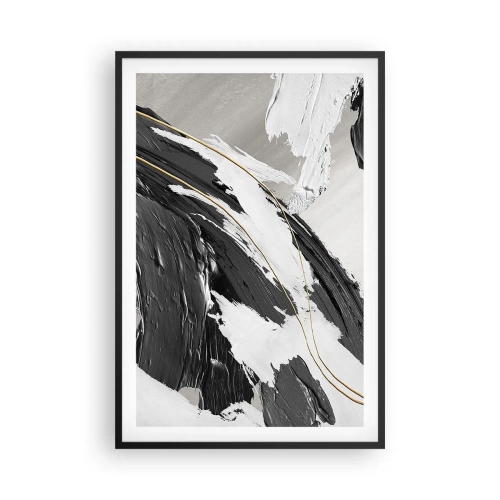 Poster in einem schwarzem Rahmen - Abstraktion in großem Stil - 61x91 cm