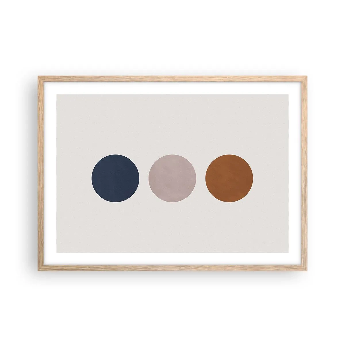 Poster in einem Rahmen aus heller Eiche - Ein Symbol für Exzellenz - 70x50 cm