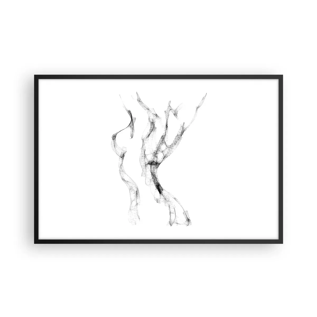 Poster in einem schwarzem Rahmen - Schön und stark - 91x61 cm