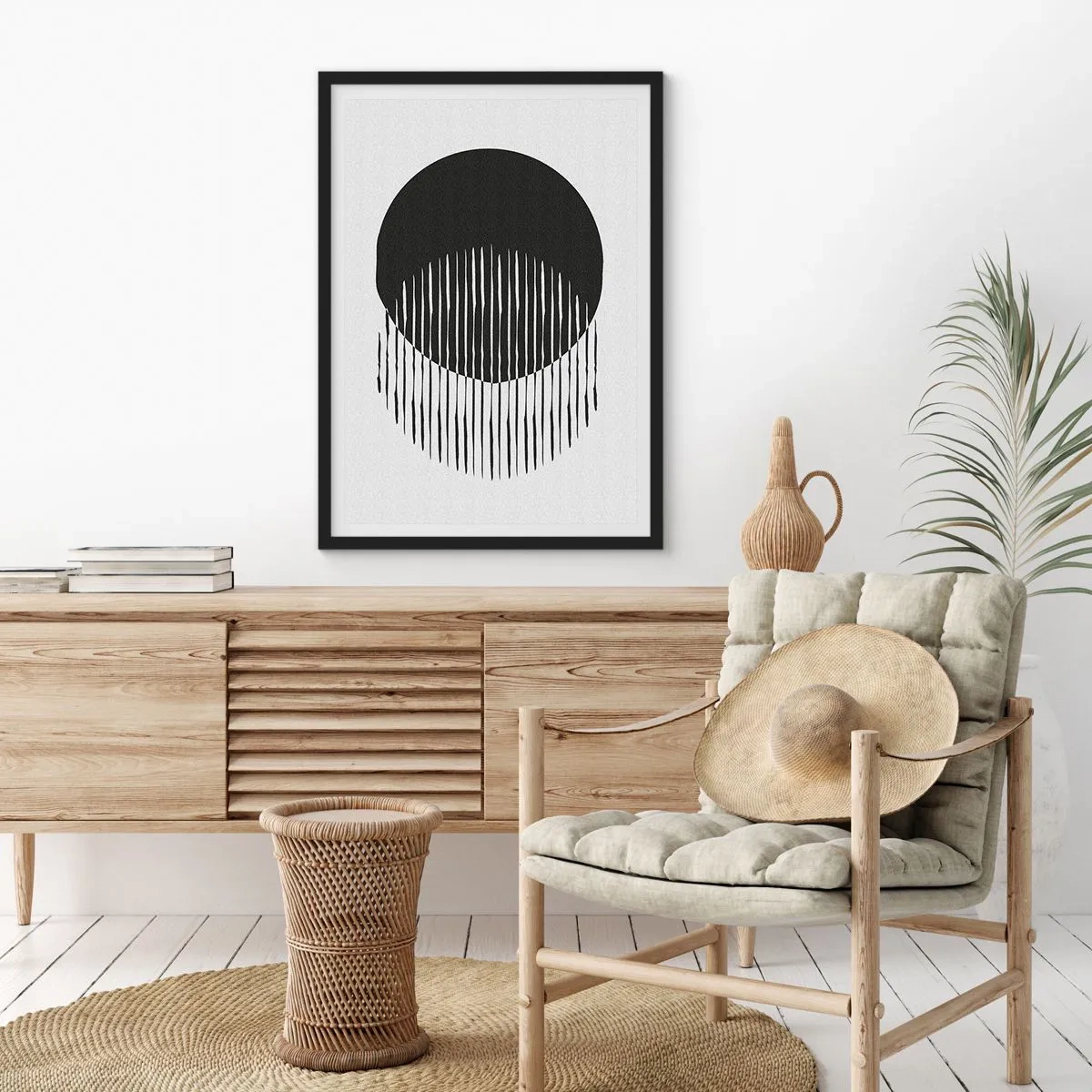 Poster in einem schwarzem Rahmen - Sein Alter Ego - 40x50 cm