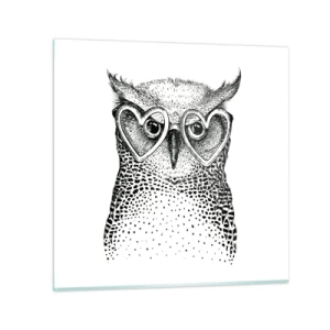 Glasbild - Bild auf glas - Klug und mit Liebe - 30x30 cm