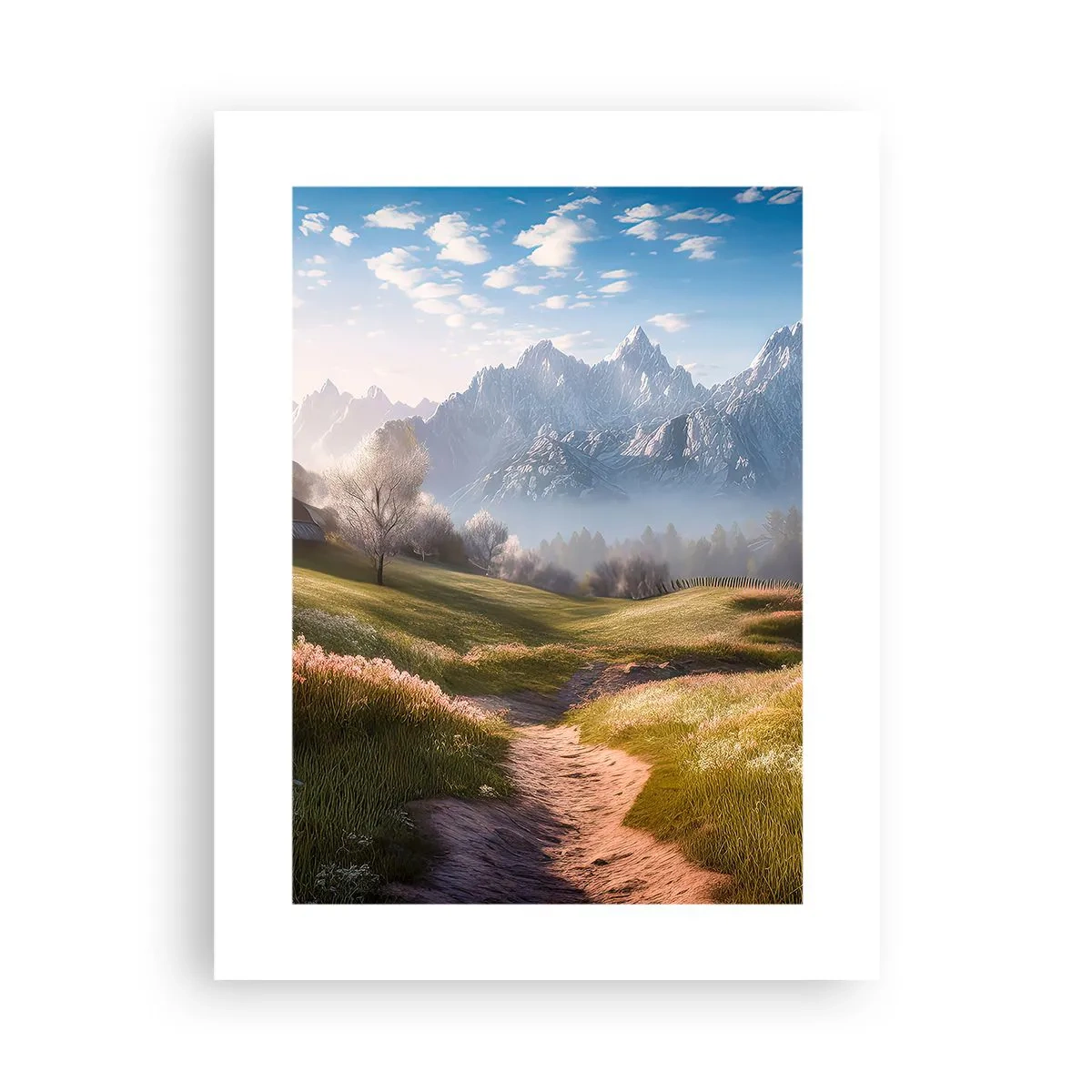 Poster - Idyllisches Tal - 30x40 cm