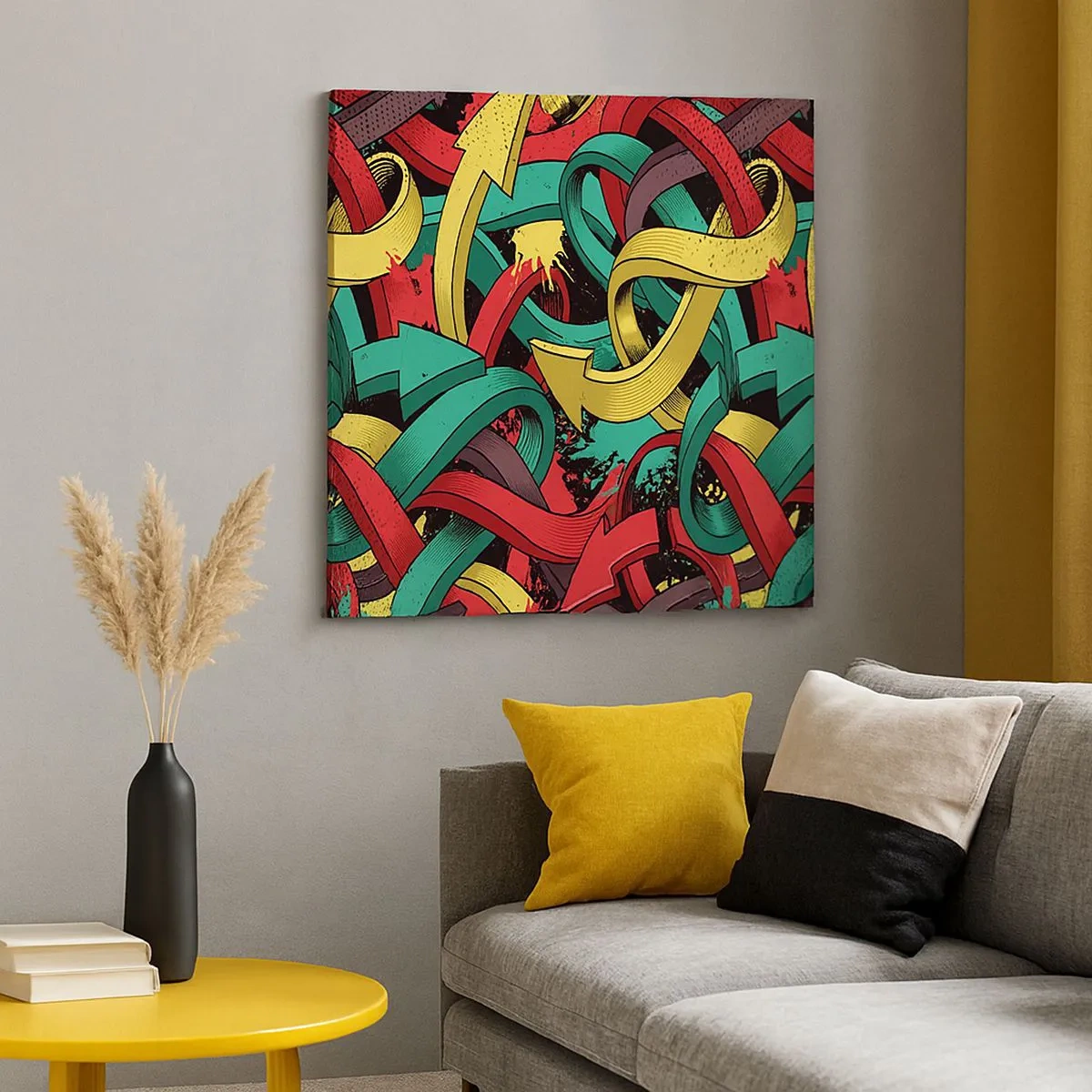 Bild auf Leinwand - Leinwandbild - Welcher Weg zum Ziel? - 30x30 cm