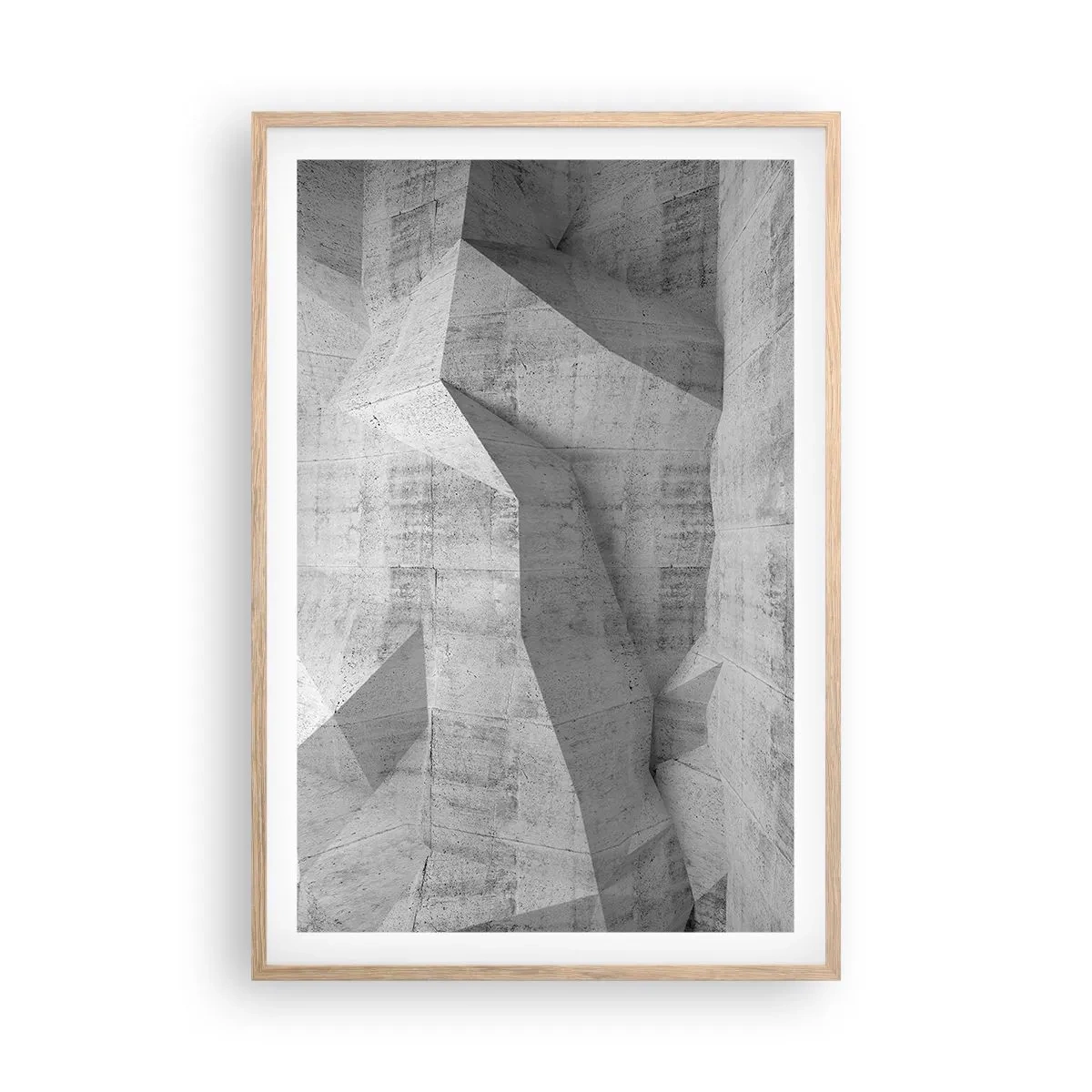 Poster in einem Rahmen aus heller Eiche - Eine echte Herausforderung - 61x91 cm