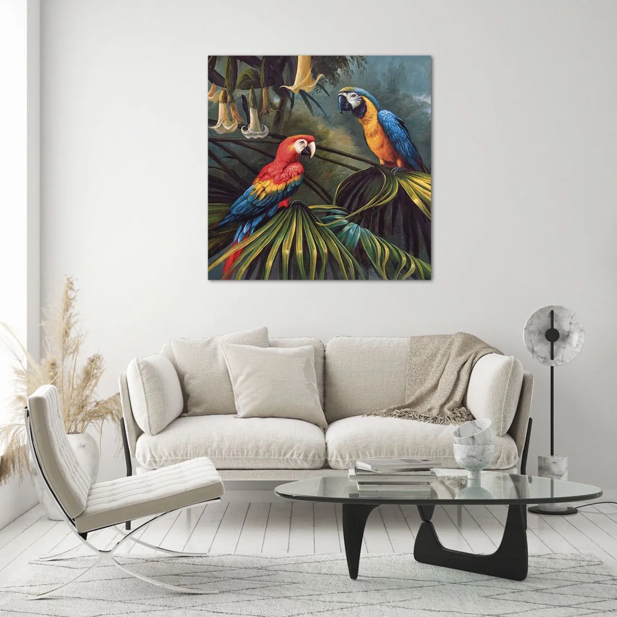 Glasbild - Bild auf glas - Romantik in den Tropen - 70x70 cm