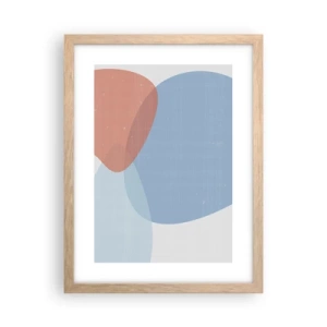 Poster in einem Rahmen aus heller Eiche - Pastellbeziehungen - 30x40 cm