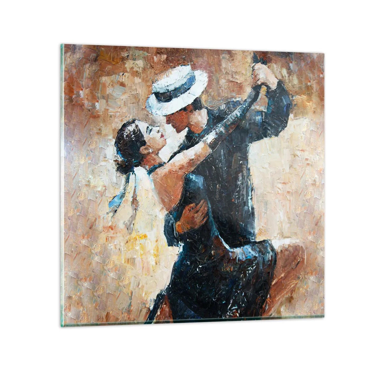 Glasbild - Bild auf glas - A la Rudolf Valentino - 60x60 cm