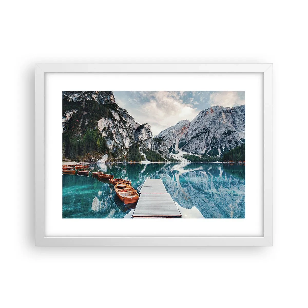 Poster in einem weißen Rahmen - Wir zeigen Ihnen Schönheit - 40x30 cm