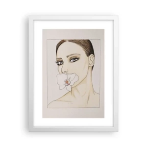 Poster in einem weißen Rahmen - Ein Symbol für Eleganz und Schönheit - 30x40 cm