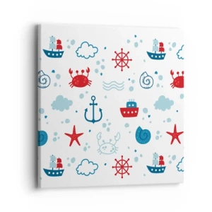 Bild auf Leinwand - Leinwandbild - Märchen vom Meer - 40x40 cm