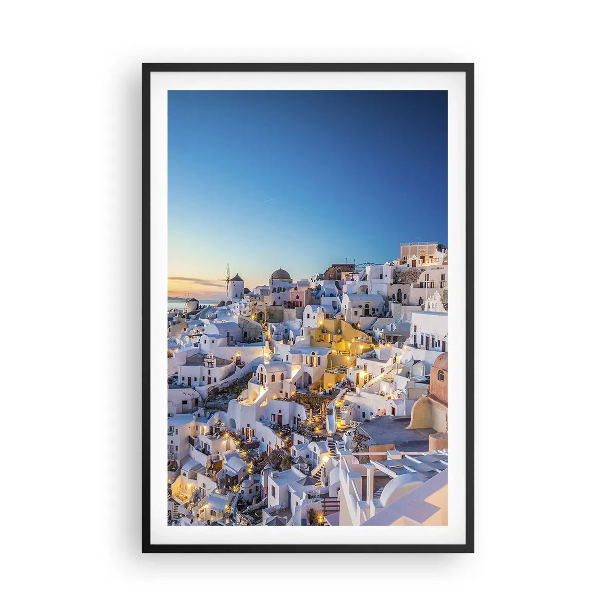 Poster in einem schwarzem Rahmen - Die Essenz des Griechischen - 61x91 cm