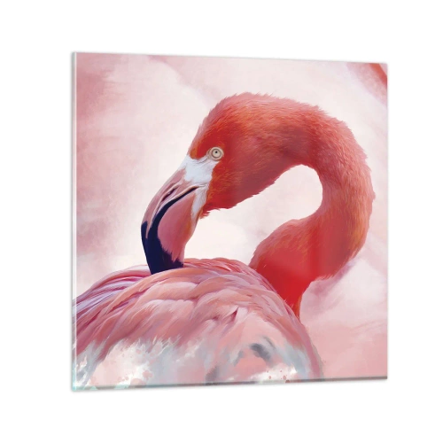 Glasbild - Bild auf glas - Vogel Schönheit - 40x40 cm