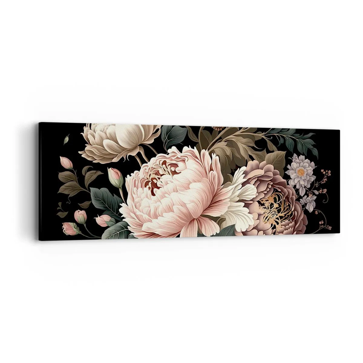 Bild auf Leinwand - Leinwandbild - Im Barockstil - 90x30 cm