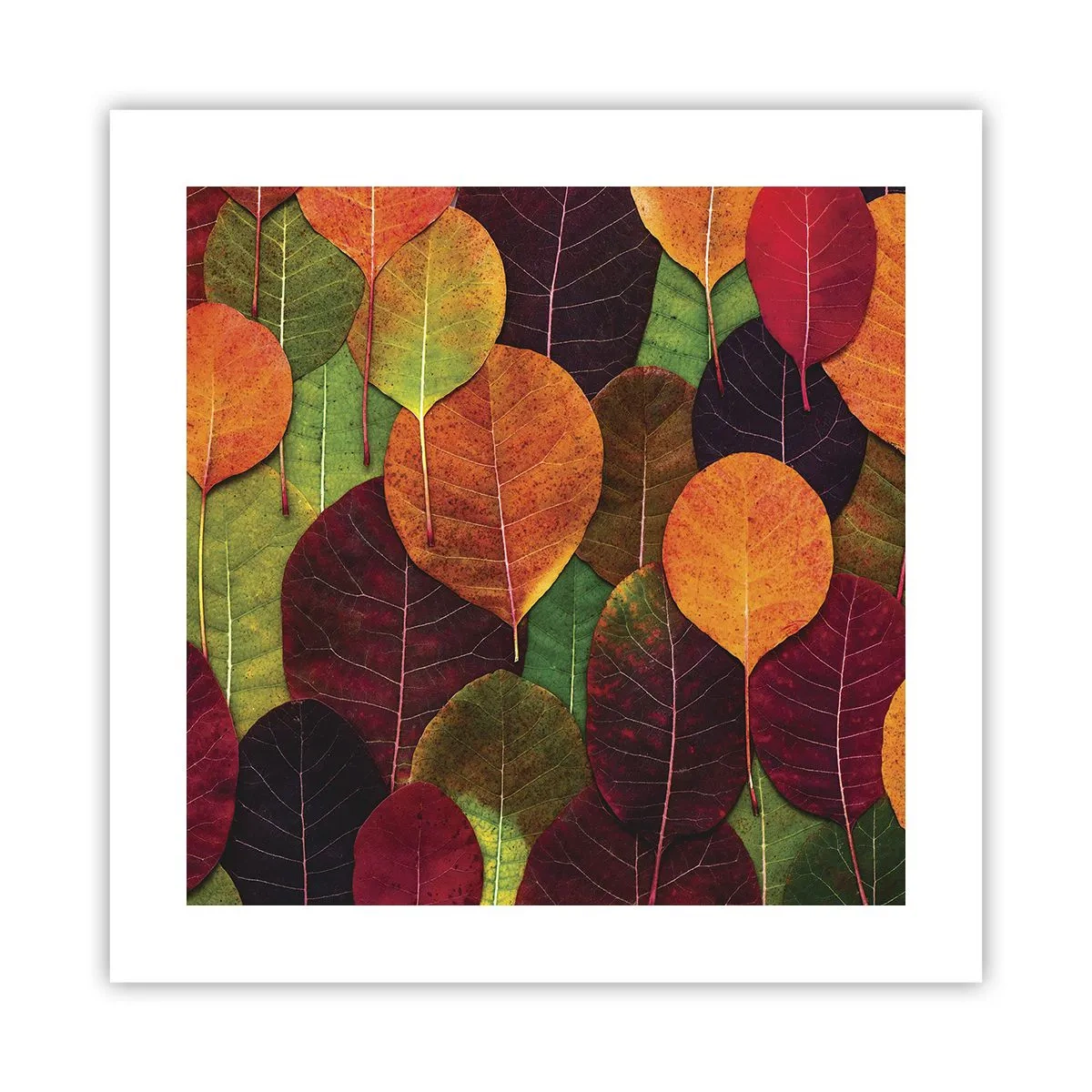 Poster - Herbstmosaik - 40x40 cm