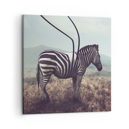 Bild auf Leinwand - Leinwandbild - Achtung! Fehler - 60x60 cm