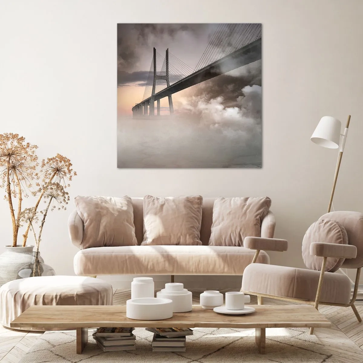 Bild auf Leinwand - Leinwandbild - Auf dem Fluss, den es nicht gibt - 50x50 cm