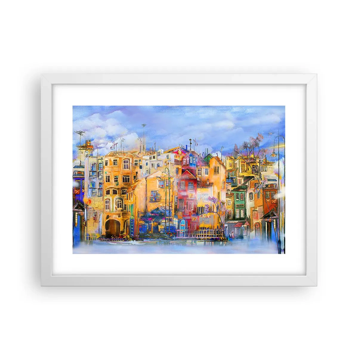 Poster in einem weißen Rahmen - Wir sind zusammen - 40x30 cm