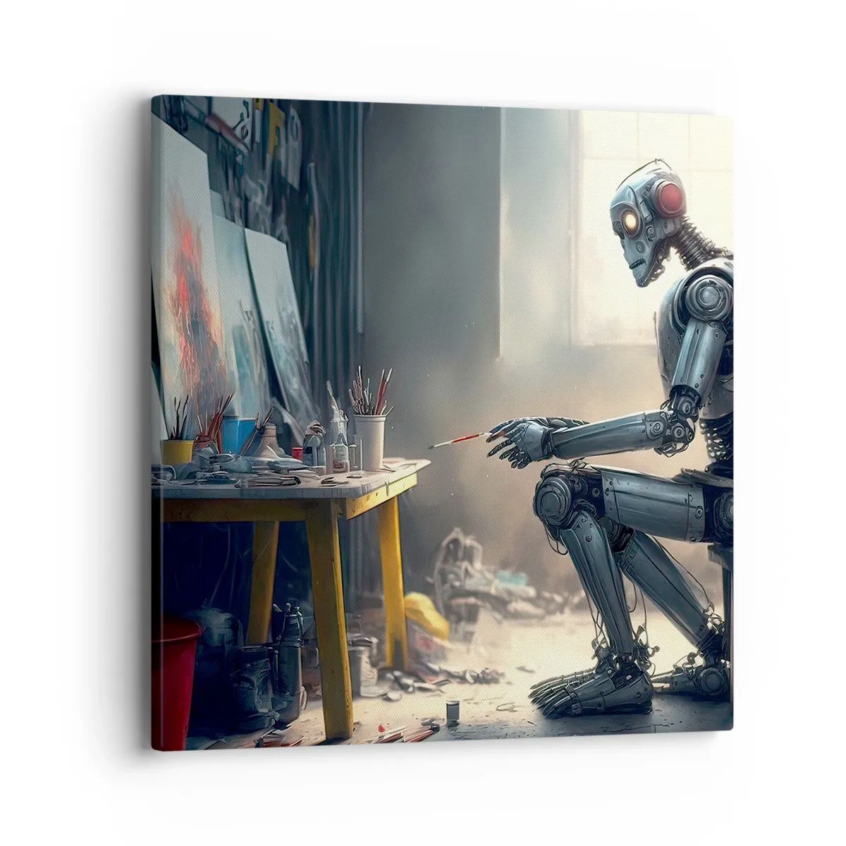 Bild auf Leinwand - Leinwandbild - Schöpfungsakt - 40x40 cm