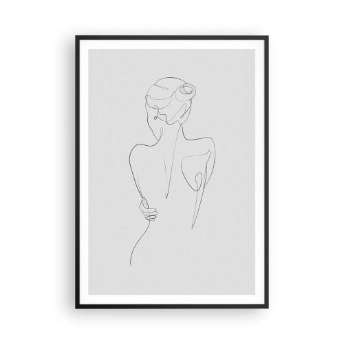 Poster in einem schwarzem Rahmen - Körpermusik - 70x100 cm