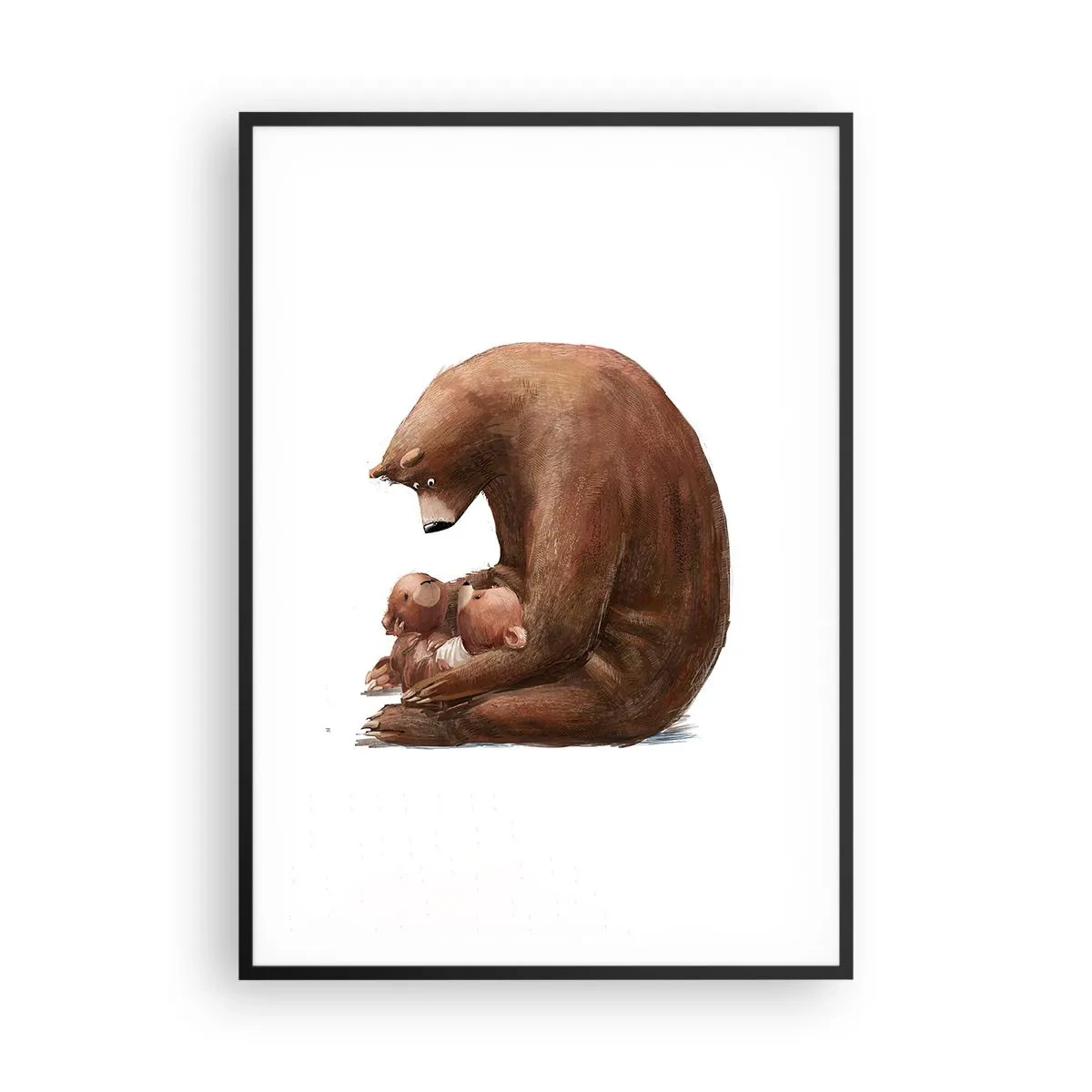 Poster in einem schwarzem Rahmen - Süße Träume, Kinder - 70x100 cm