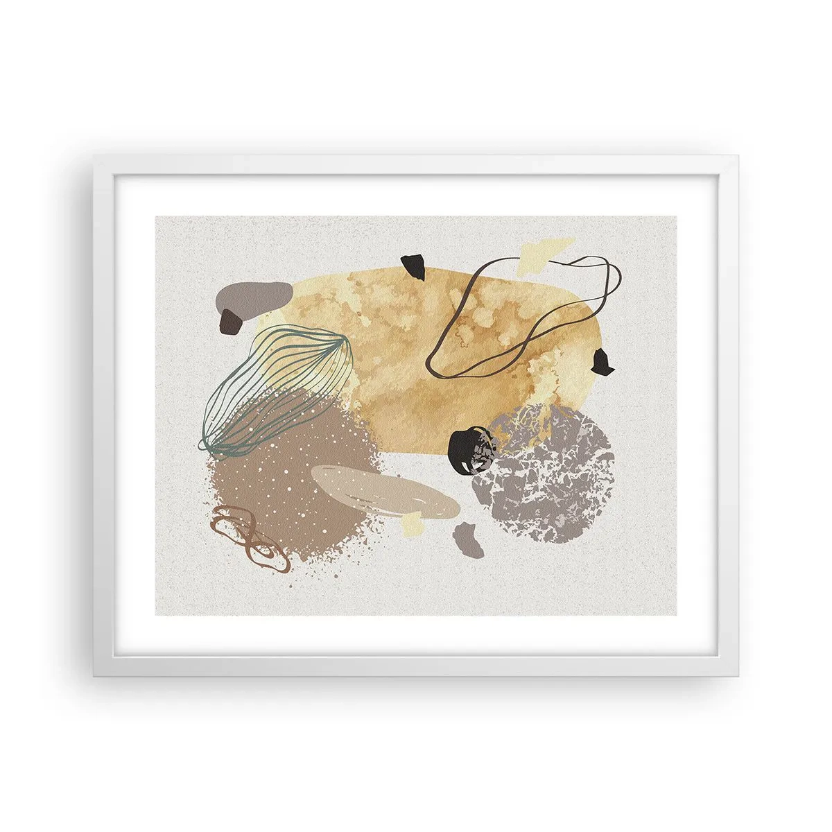 Poster in einem weißen Rahmen - Angewandte Plumkologie - 50x40 cm