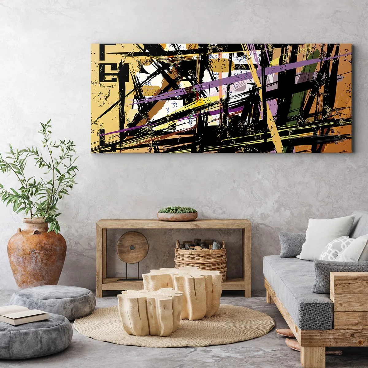 Bild auf Leinwand - Leinwandbild - Ein scharfer Schnitt - 100x40 cm
