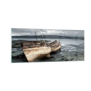 Glasbild - Bild auf glas - „Als Zeichen würdevoller Härten“ - 100x40 cm