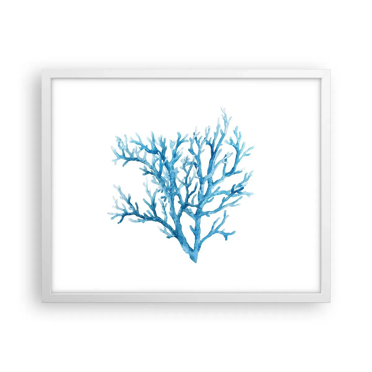 Poster in einem weißen Rahmen - Nautisches Filigran - 50x40 cm