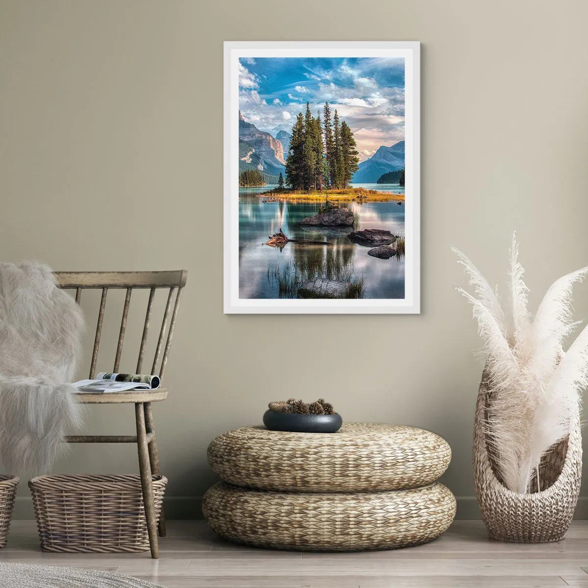 Poster in einem weißen Rahmen - An dem tollen und sauberen Wasser ... - 50x70 cm