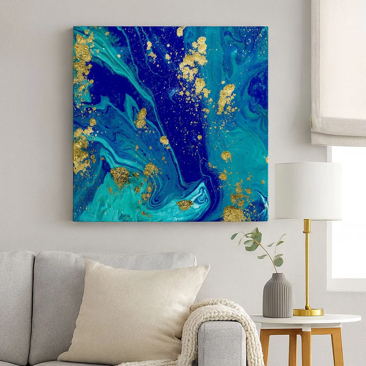 Bild auf Leinwand - Leinwandbild - Die Blütenblätter der Sonne - 30x30 cm