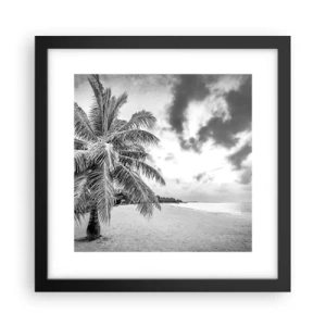 Poster in einem schwarzem Rahmen - Wenn du dich nach Einsamkeit sehnst ... - 30x30 cm