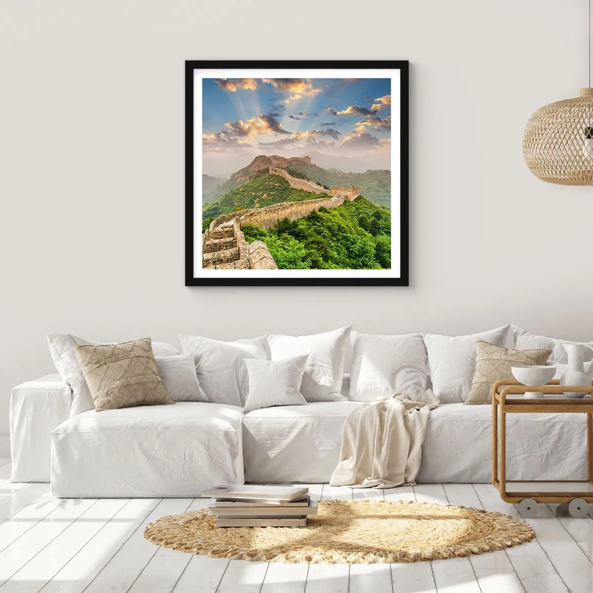 Poster in einem schwarzem Rahmen - Ewige Größe - 30x30 cm