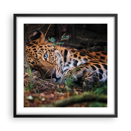 Poster in einem schwarzem Rahmen - Vertrau mir - 50x50 cm