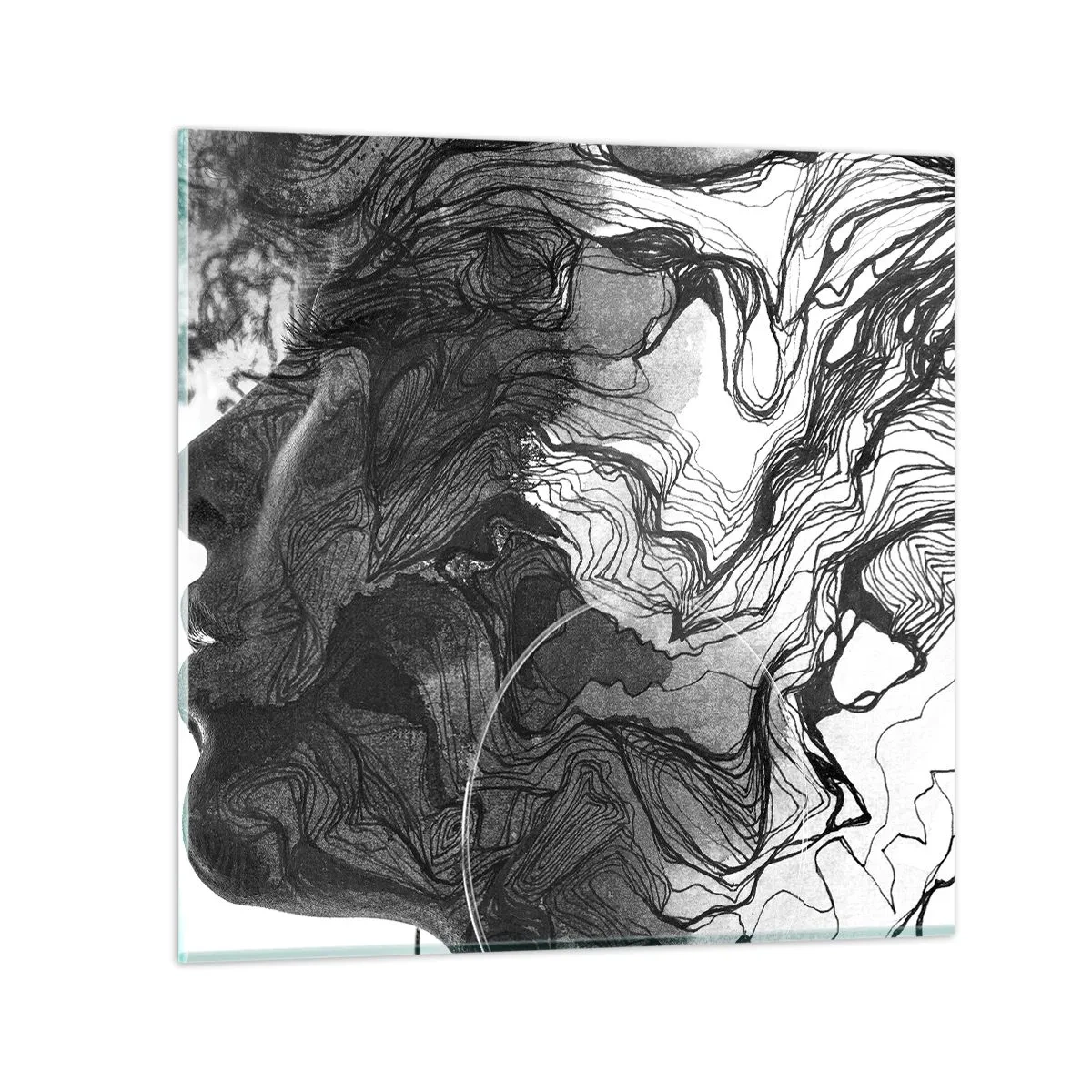 Glasbild - Bild auf glas - Verstrickt in Träume - 40x40 cm