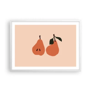 Poster in einem weißen Rahmen - Pure Süße - 70x50 cm