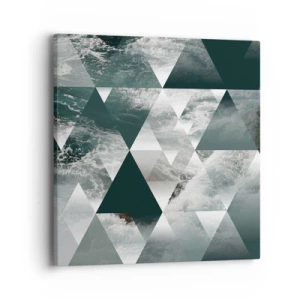 Bild auf Leinwand - Leinwandbild - Kristallperspektive - 40x40 cm