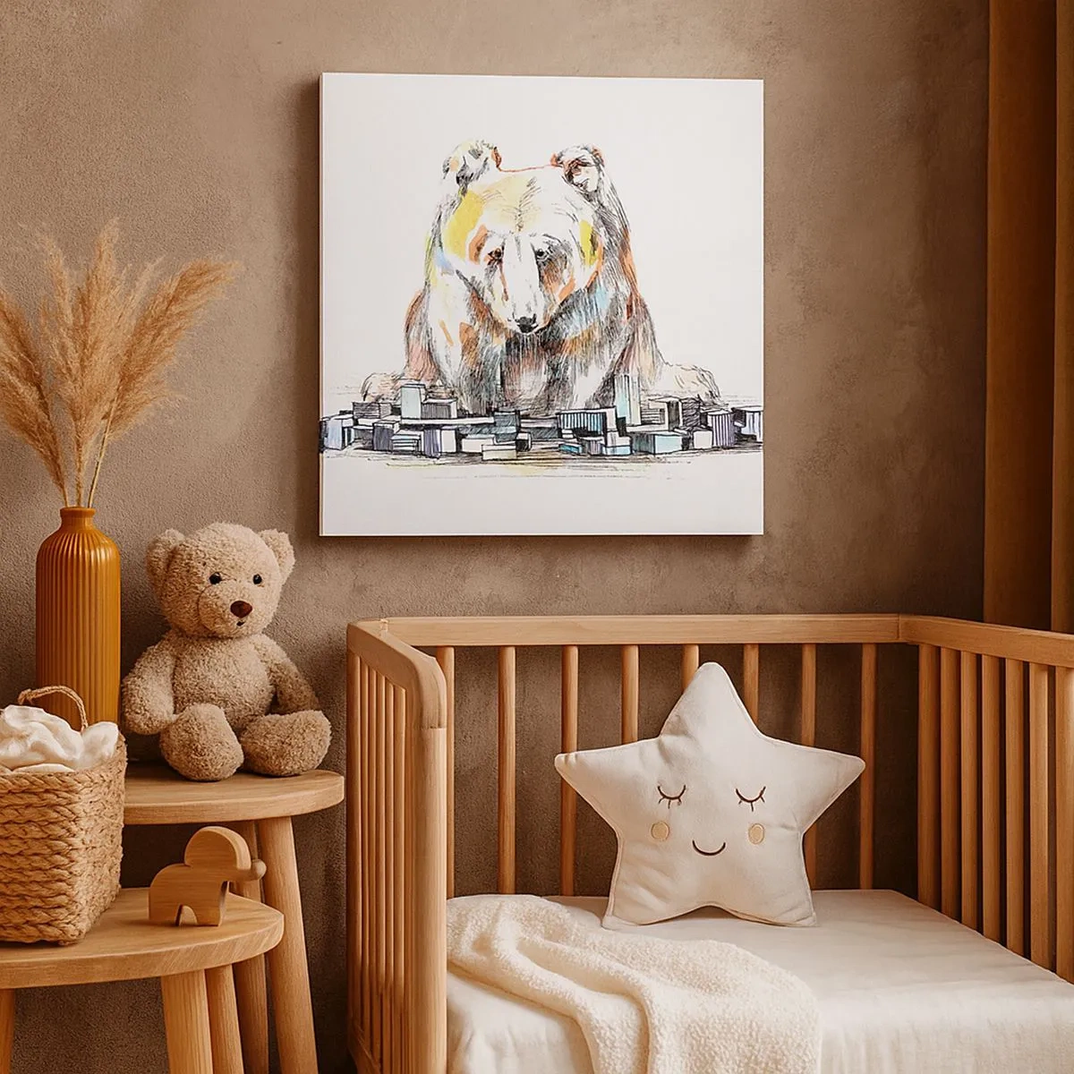 Bild auf Leinwand - Leinwandbild - Wie kann man so leben? - 30x30 cm