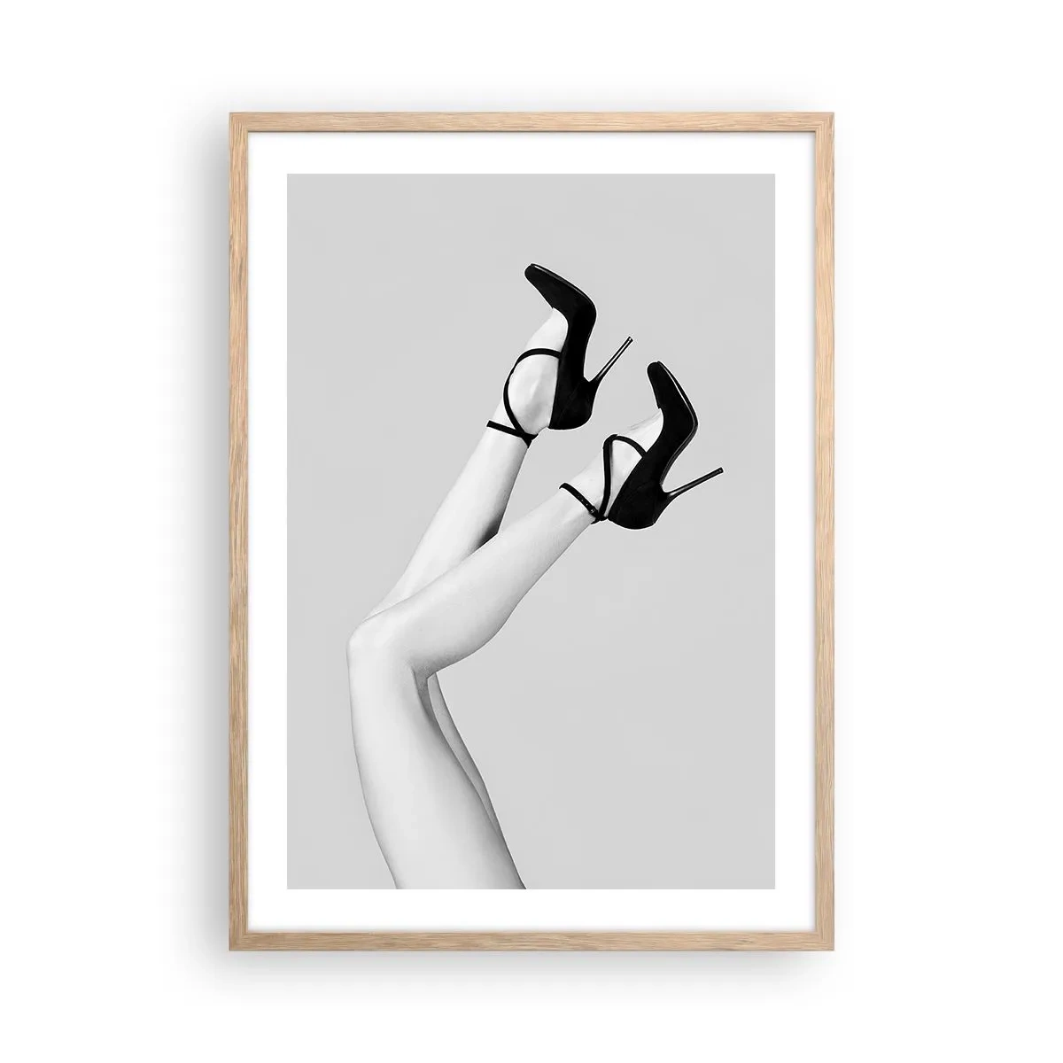 Poster in einem Rahmen aus heller Eiche - Verkehrt herum - 50x70 cm