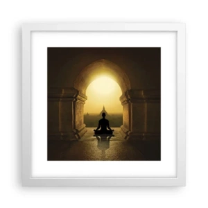 Poster in einem weißen Rahmen - Vollkommene Harmonie - 30x30 cm