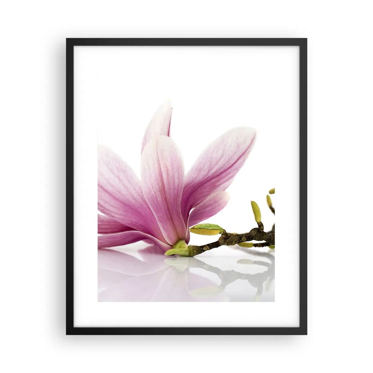 Poster in einem schwarzem Rahmen - Zart wie ein Frühlingswind - 40x50 cm