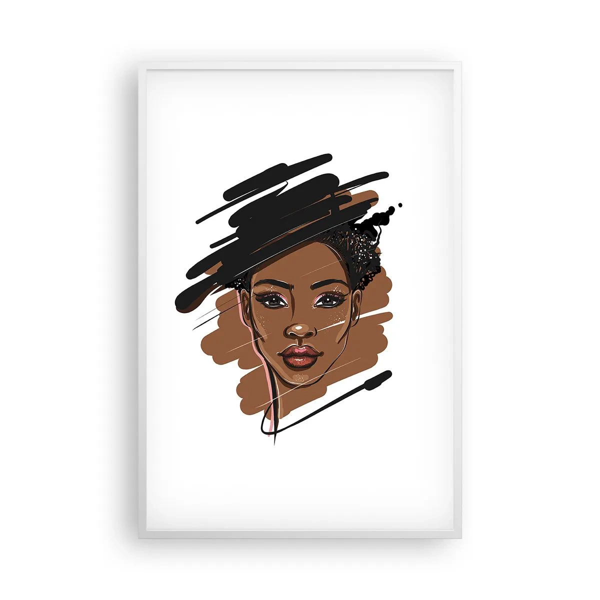 Poster in einem weißen Rahmen - Süß wie Schokolade - 61x91 cm