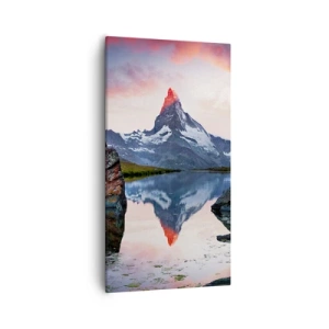 Bild auf Leinwand - Leinwandbild - Das Herz der Berge ist heiß - 55x100 cm
