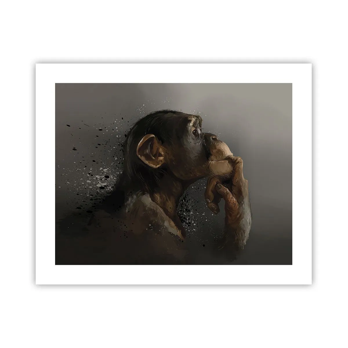 Poster - Sicherlich ein Denker - 50x40 cm