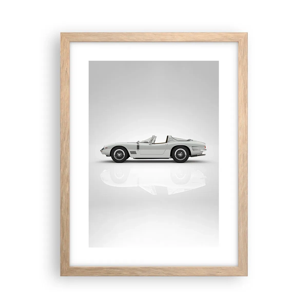 Poster in einem Rahmen aus heller Eiche - Spaß versprochen - 30x40 cm