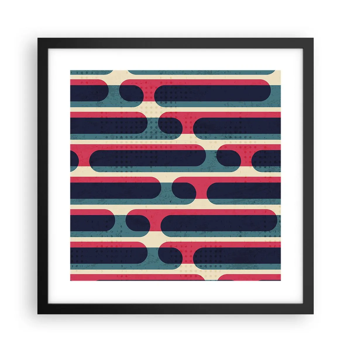 Poster in einem schwarzem Rahmen - In die Tiefe und vorwärts - 40x40 cm