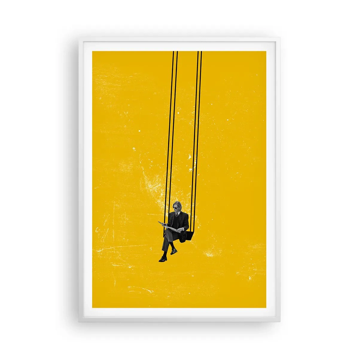 Poster in einem weißen Rahmen - Tag wie jeder andere - 70x100 cm